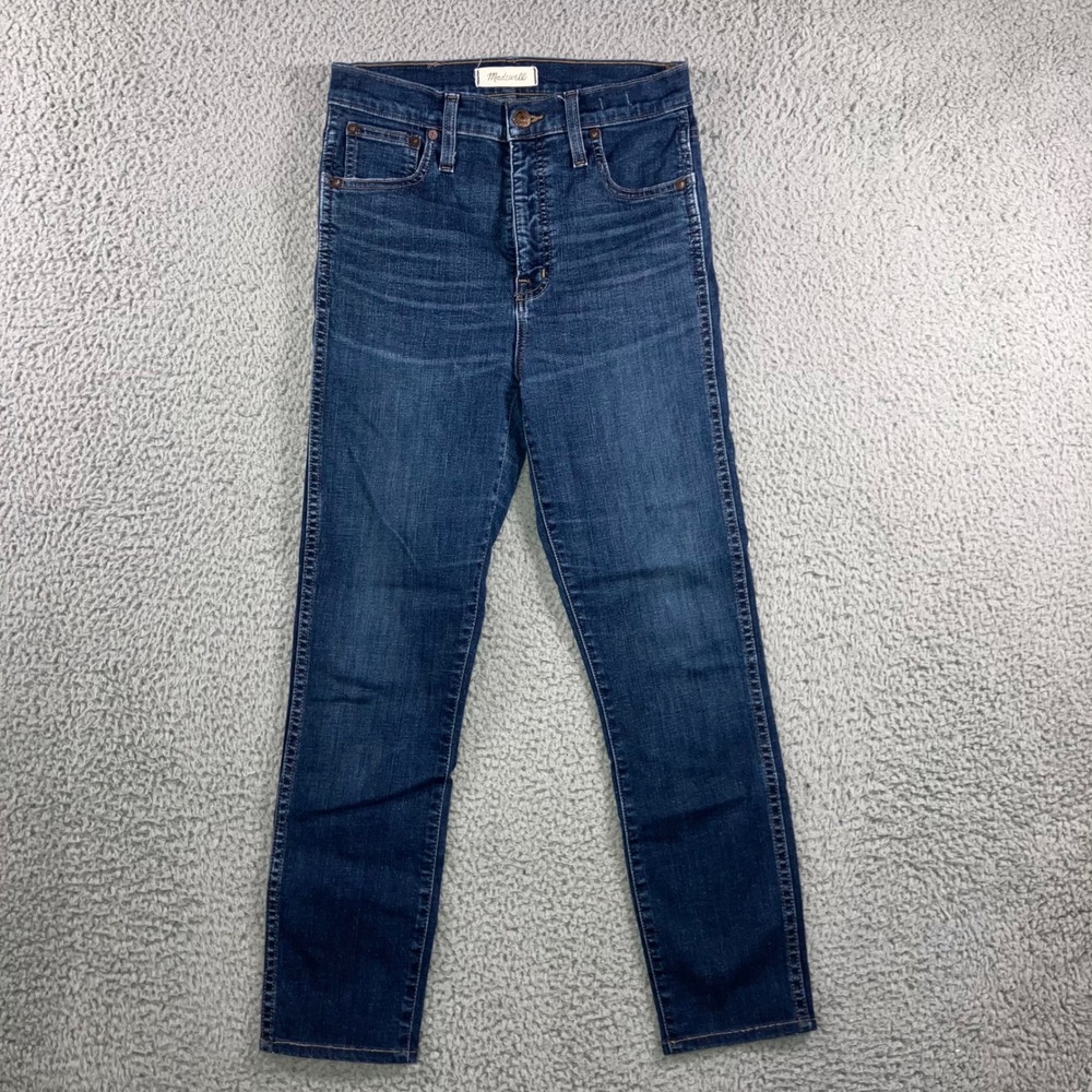 Madewell Jeans Women 27 High Rise Skinny‎ Dark Wash Denim Casual Minimalist